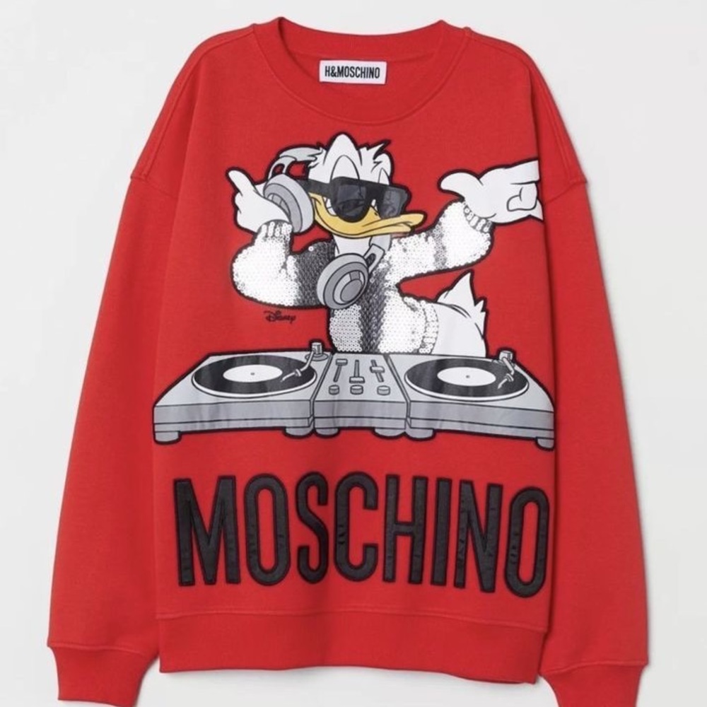 Moschino x HM collab sweatshirt